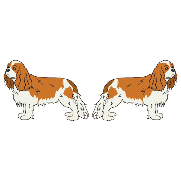 Signmission Cavalier King Charles Spaniel Dog Decal, Dog Lover Decor Vinyl Sticker D-18-Cavalier King Charles Spaniel - main